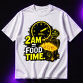 2 AM = Food Time Oversized Graphic T-Shirt – Cool Foodie Unisex Tee