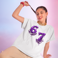 6 7 Unisex Oversized Tee