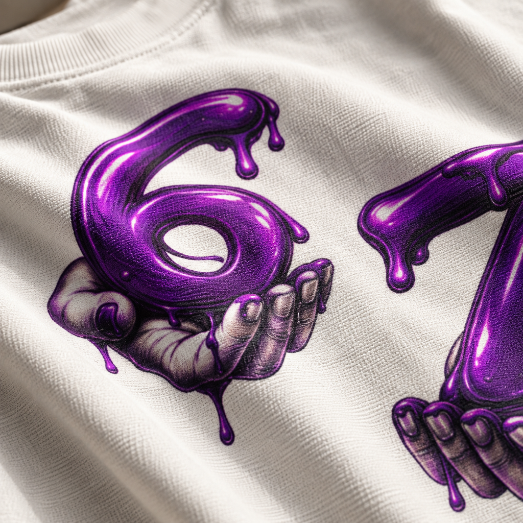 6 7 Unisex Oversized Tee