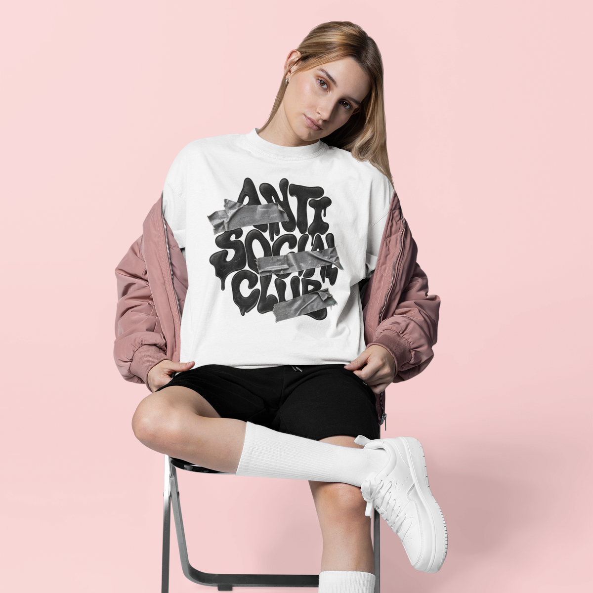 Anti Social Club Unisex Oversized Tee.