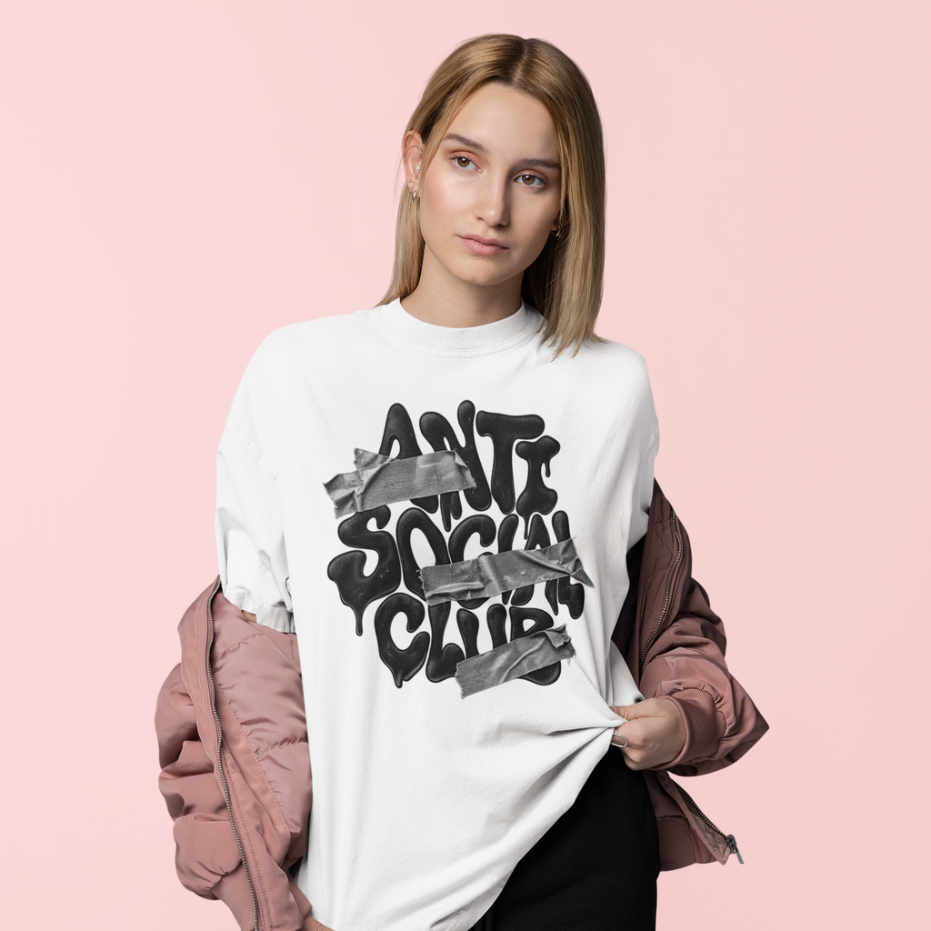 Anti Social Club Unisex Oversized Tee.
