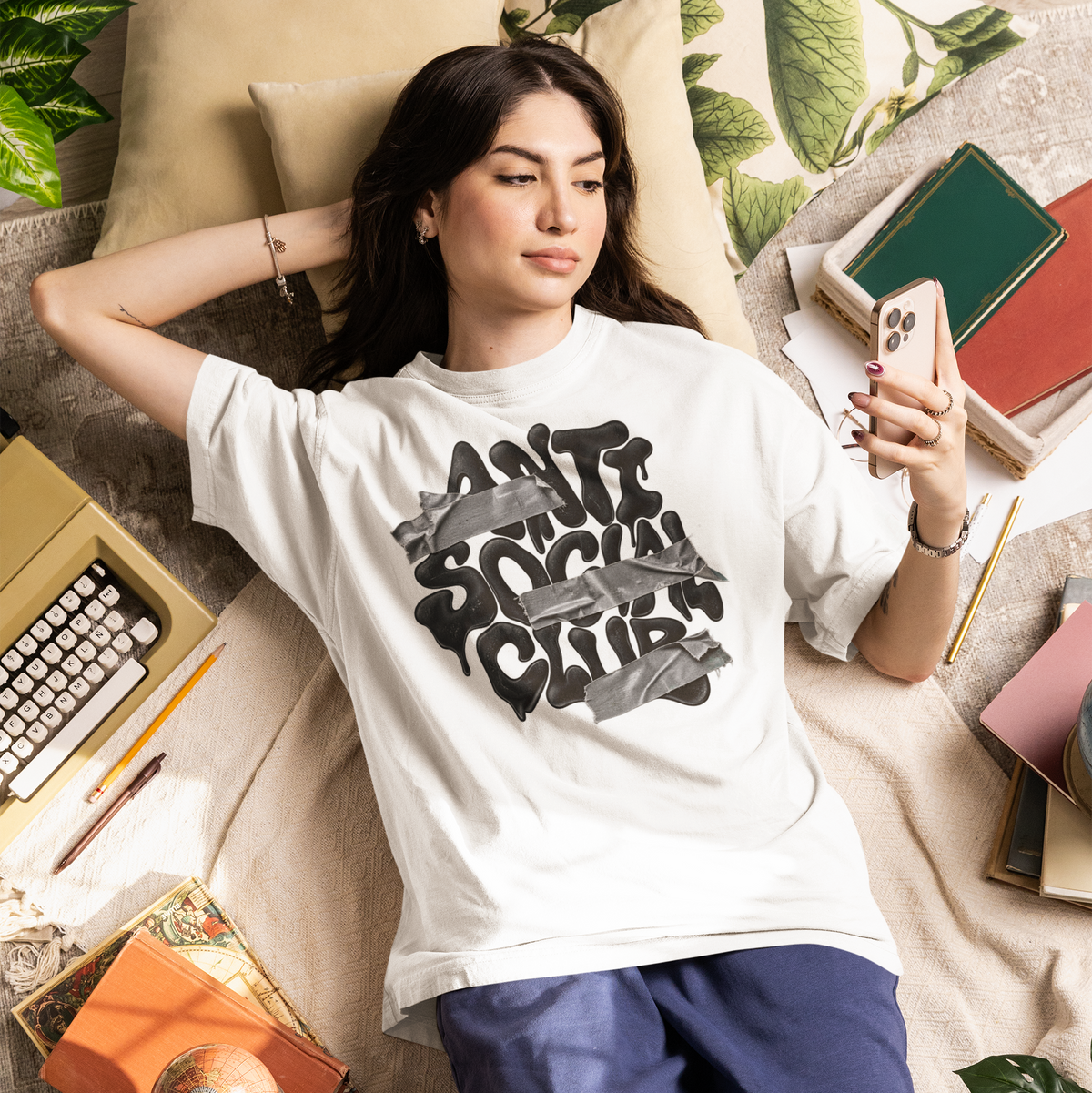 Anti Social Club Unisex Oversized Tee.