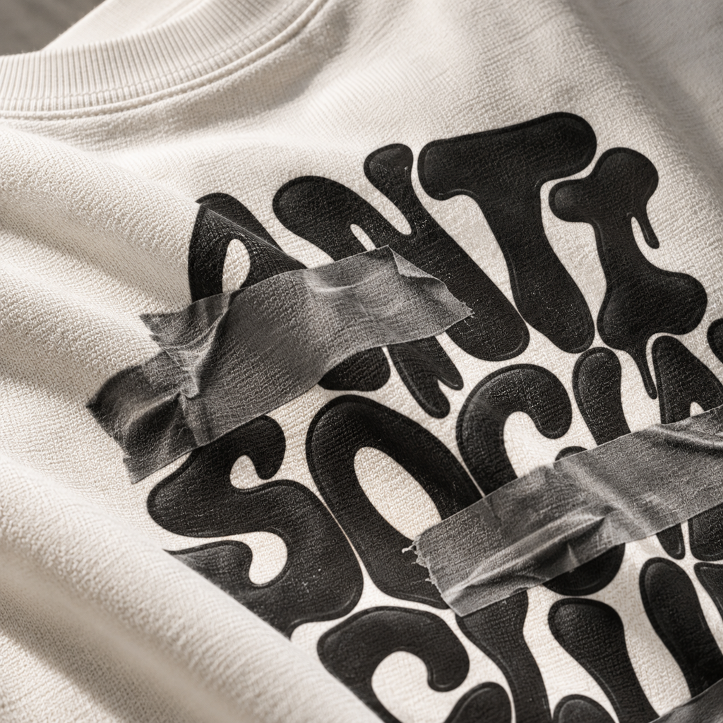 Anti Social Club Unisex Oversized Tee.