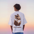 Cat Cuddles Unisex Oversized Tee
