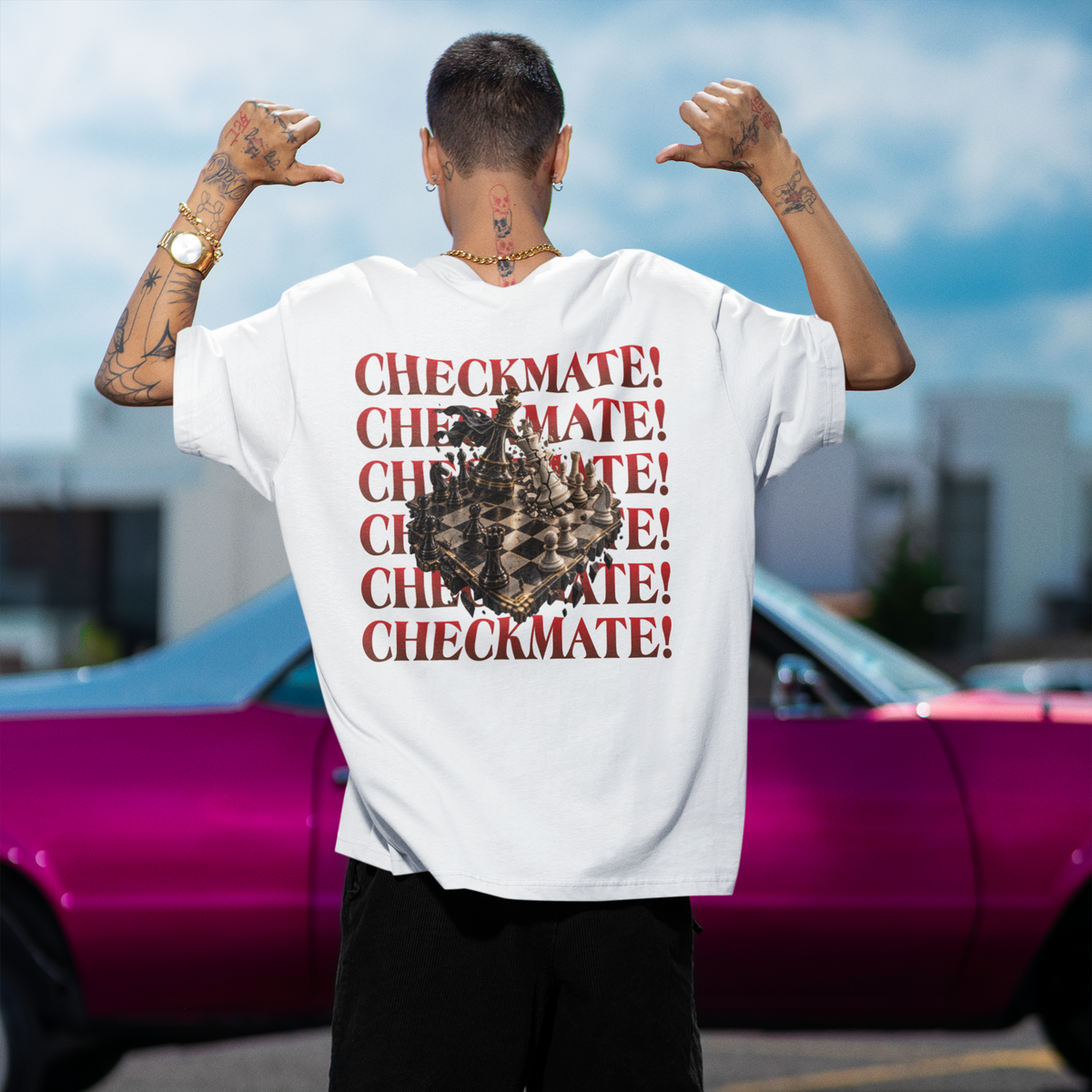 Checkmate! Unisex Oversized Tee