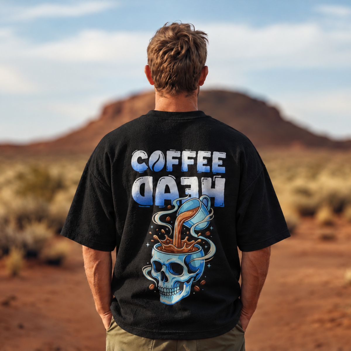 Coffee Head Unisex Oversized Tee
