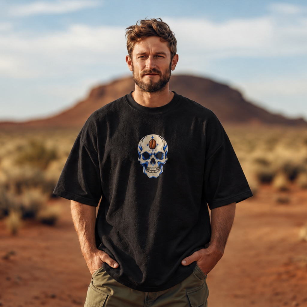Coffee Head Unisex Oversized Tee