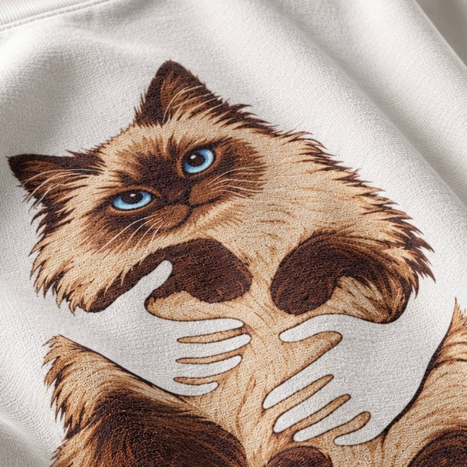 Cat Cuddles Unisex Oversized Tee