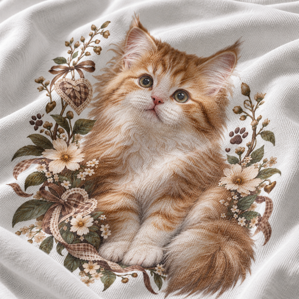Cute Cat Unisex Oversized Tee