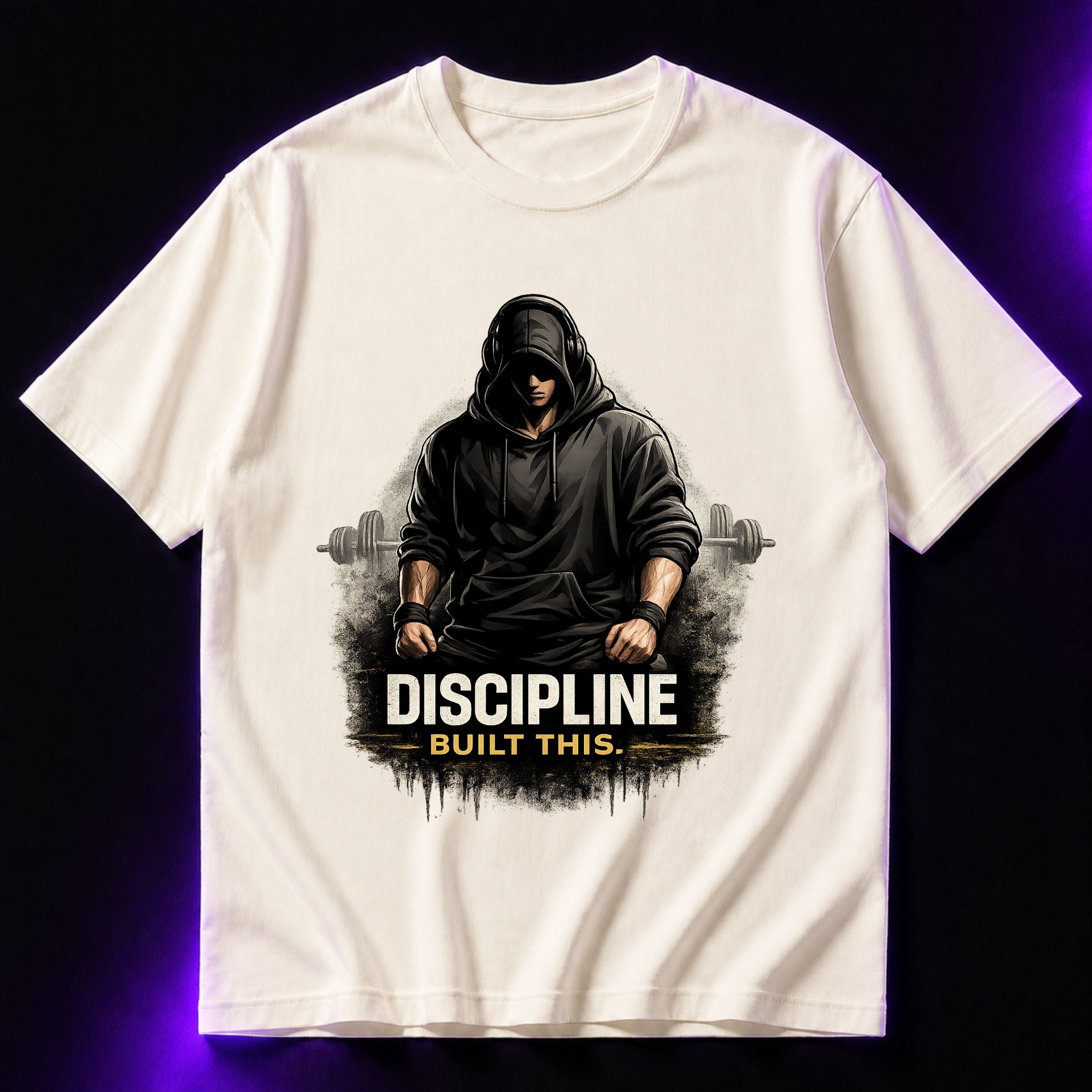 Discipline Built This Oversized Gym Graphic T-Shirt – Motivational Unisex Tee