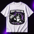 Don’t Touch Me Unless You’re a Cat Oversized Graphic T-Shirt – Attitude Cat Lover Unisex Tee
