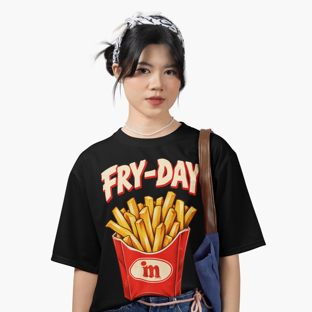 Fry-Day Unisex Oversized Tee
