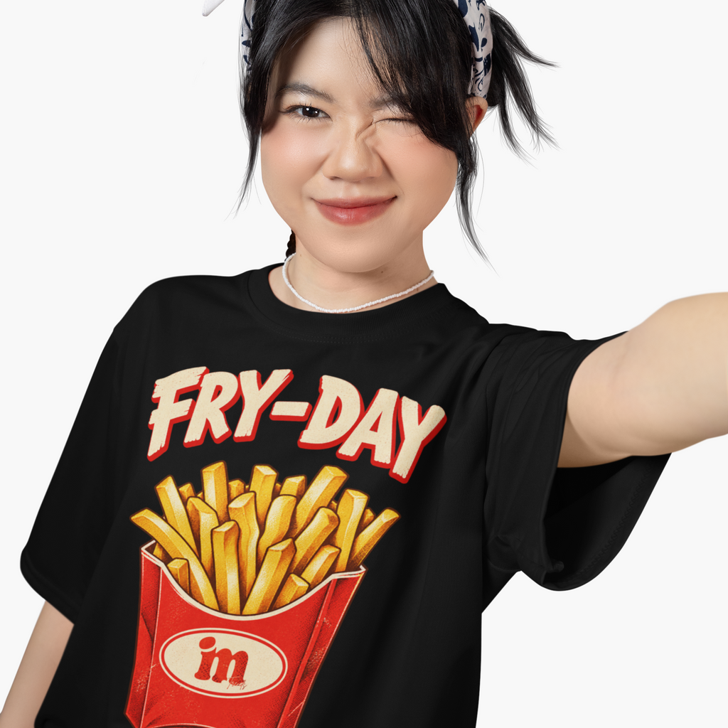 Fry-Day Unisex Oversized Tee