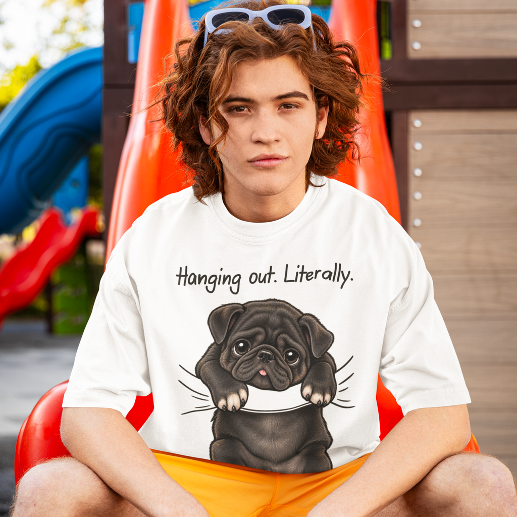 Hanging out. Literally. Unisex Oversized Tee