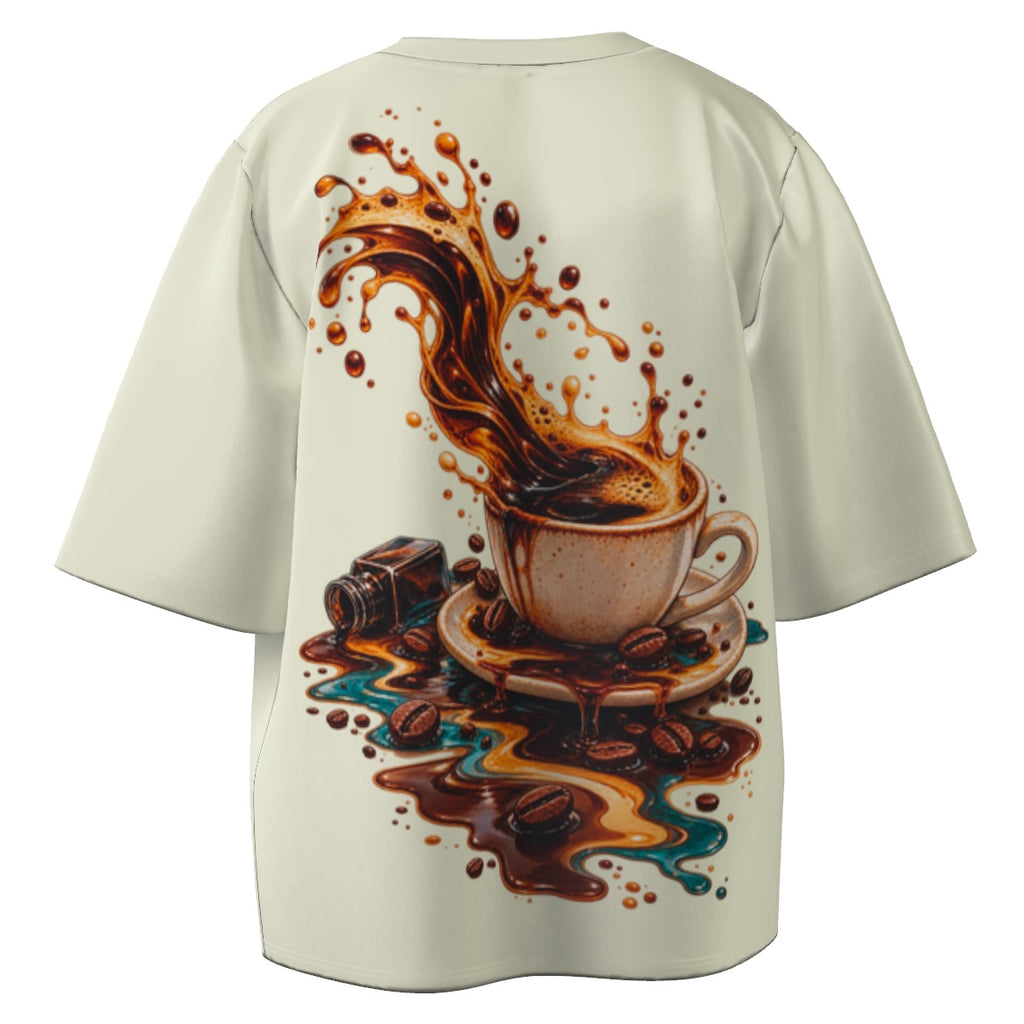 Let's Have Coffee Unisex Oversized Tee