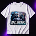 I Don’t Rage Quit I Just Test My Controller Oversized Gaming Graphic T-Shirt – Funny Gamer Tee