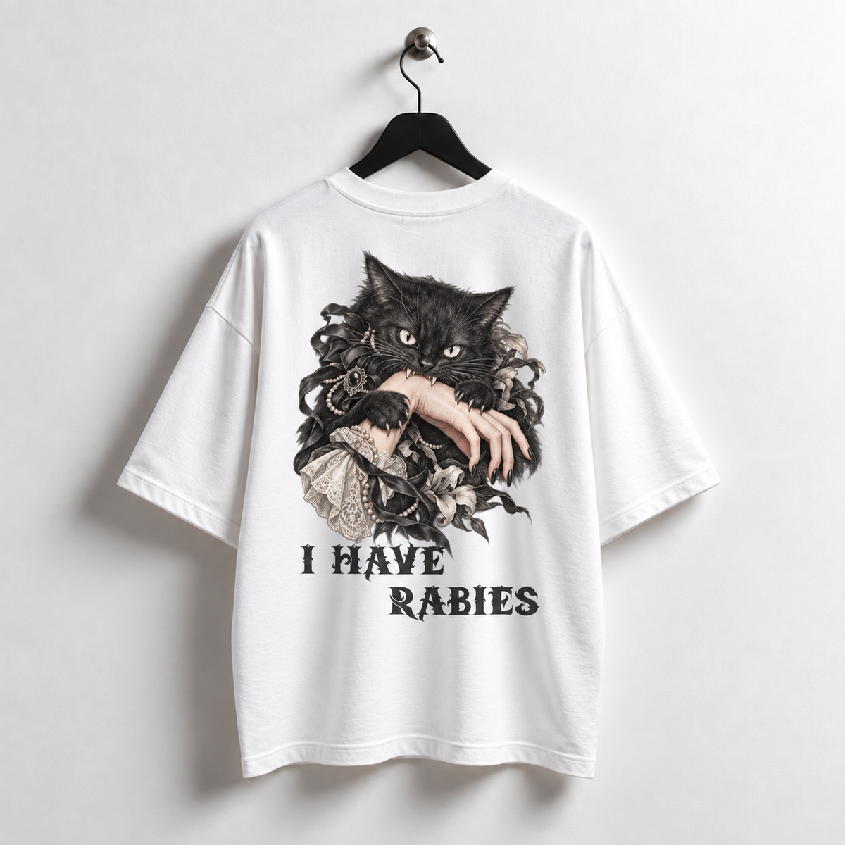 I Have Rabies Unisex Oversized Tee