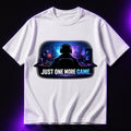 Just One More Game Oversized Gaming Graphic T-Shirt – Gamer Unisex Gamer Tee