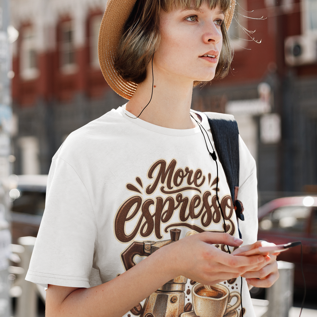 More Espresso less Depresso Unisex Oversized Tee