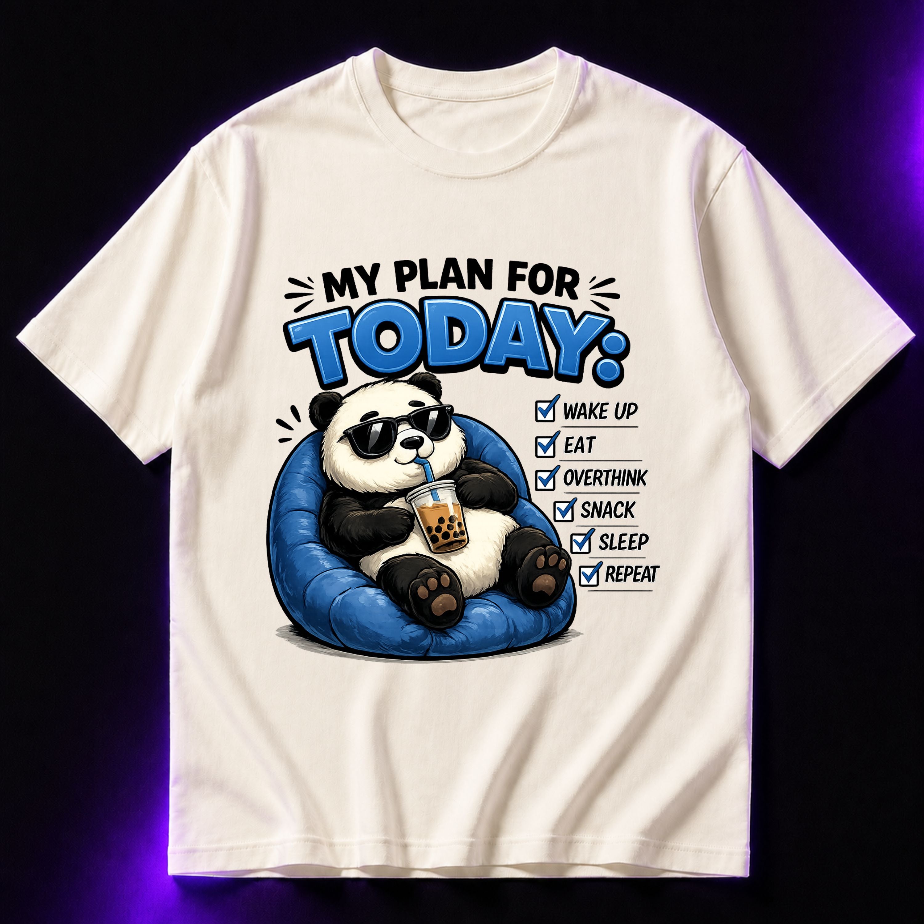 My Plan For Today ( Checklist ✔ ) Oversized Graphic T-Shirt – Funny Sarcasm Unisex Tee