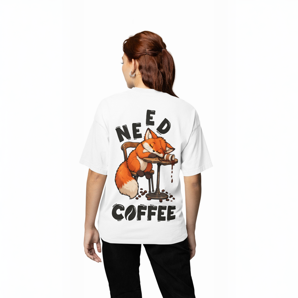 Need Coffee Unisex Oversized Tee
