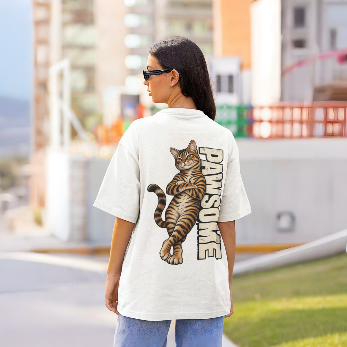 Pawsome Unisex Oversized Tee