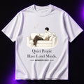 Quiet People Have Loud Minds. Members Only Aesthetic Unisex Terry Oversized Tee