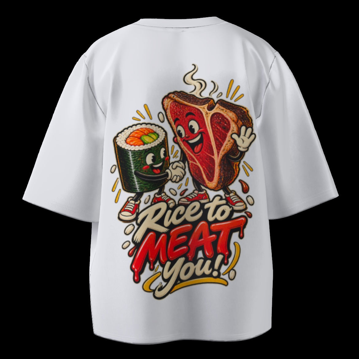 Rice to Meat You! Unisex Oversized Tee