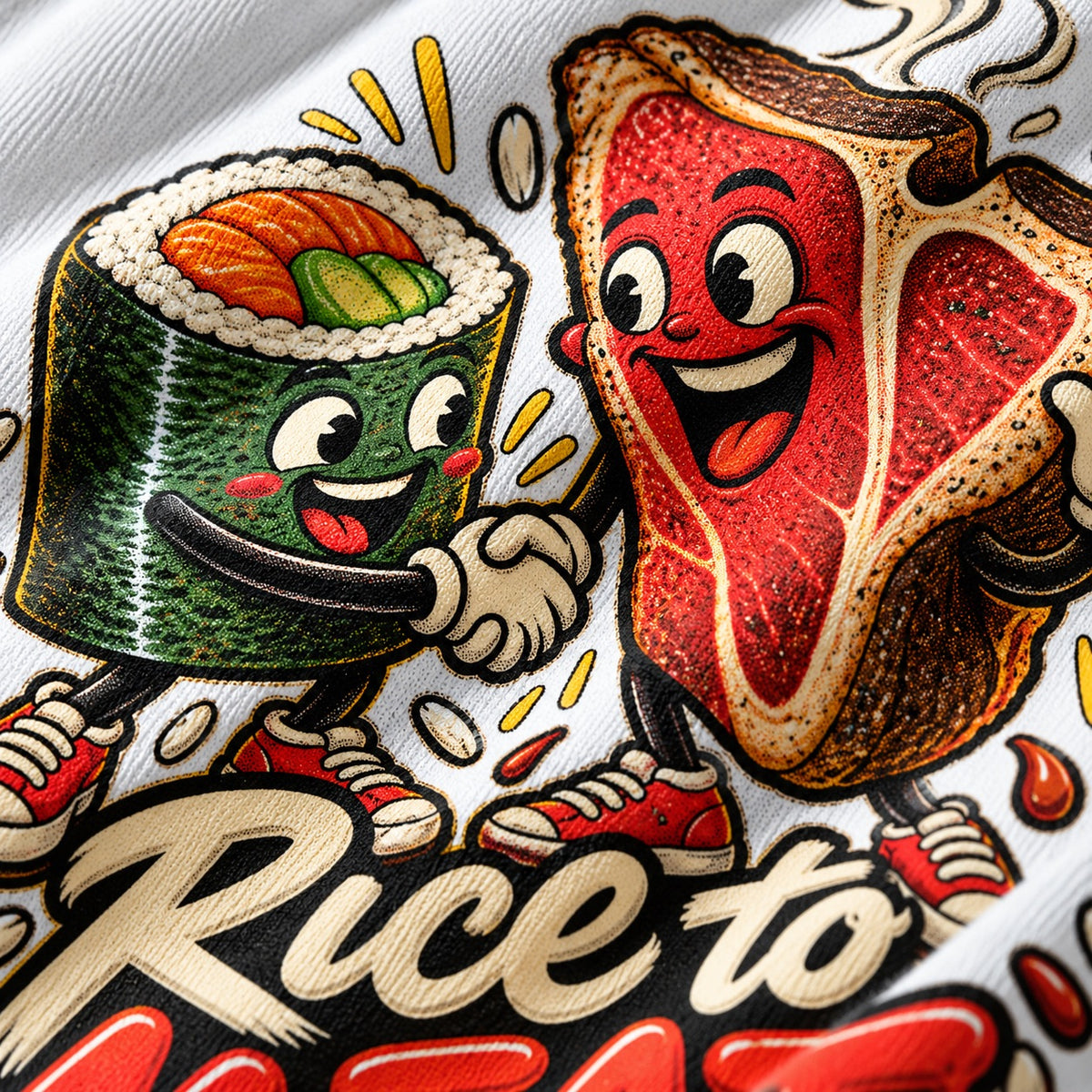Rice to Meat You! Unisex Oversized Tee