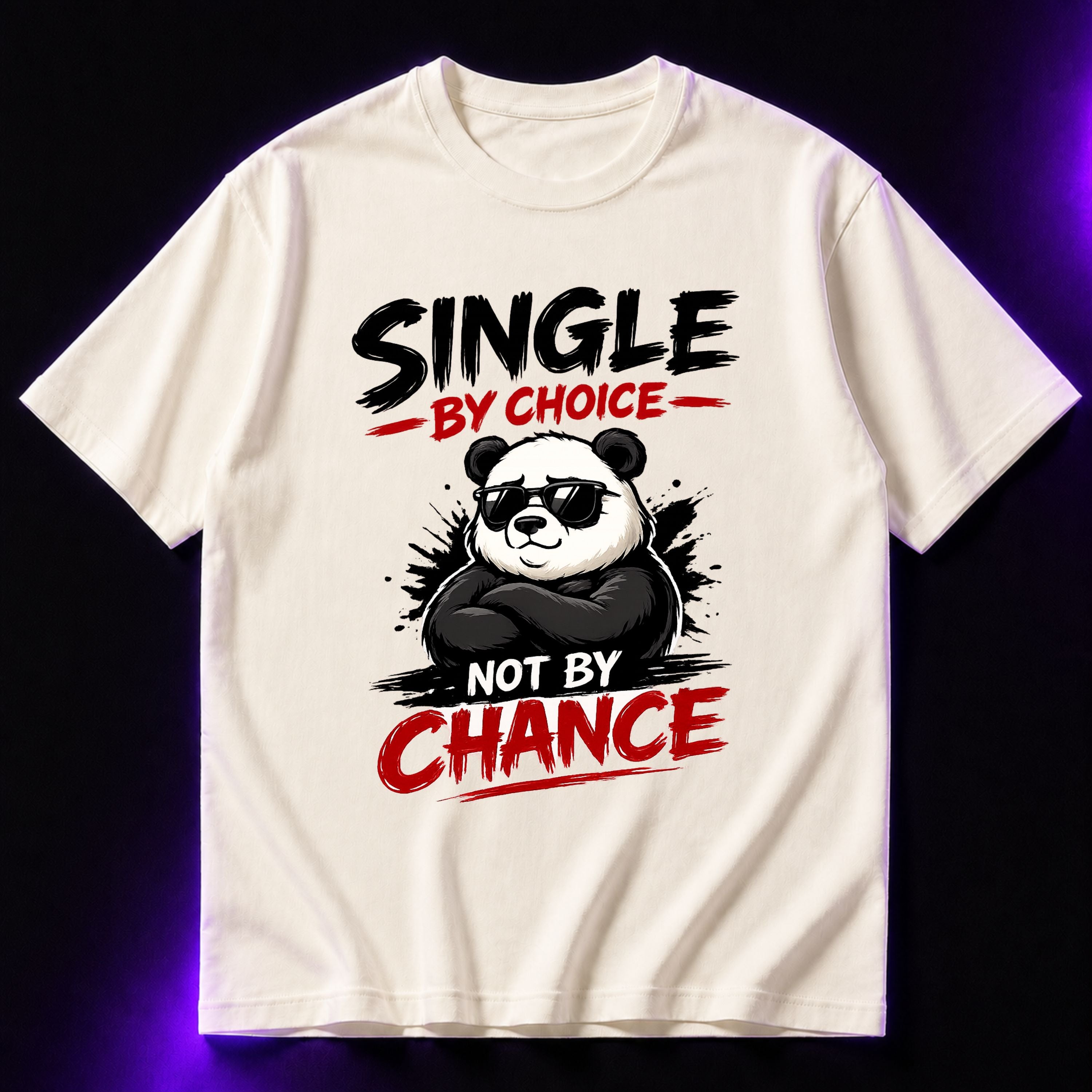 Single By Choice Not By Chance Oversized Graphic T-Shirt – Aesthetic Unisex Tee