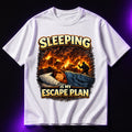 Sleeping Is My Escape Plan Oversized Graphic T-Shirt – Sarcastic Unisex Tee