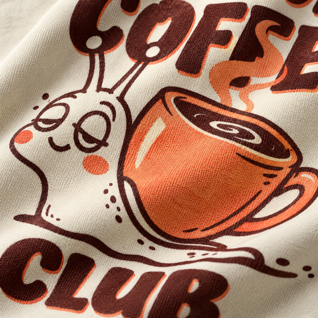 Slow Sunday Coffee Club Unisex Oversized Tee