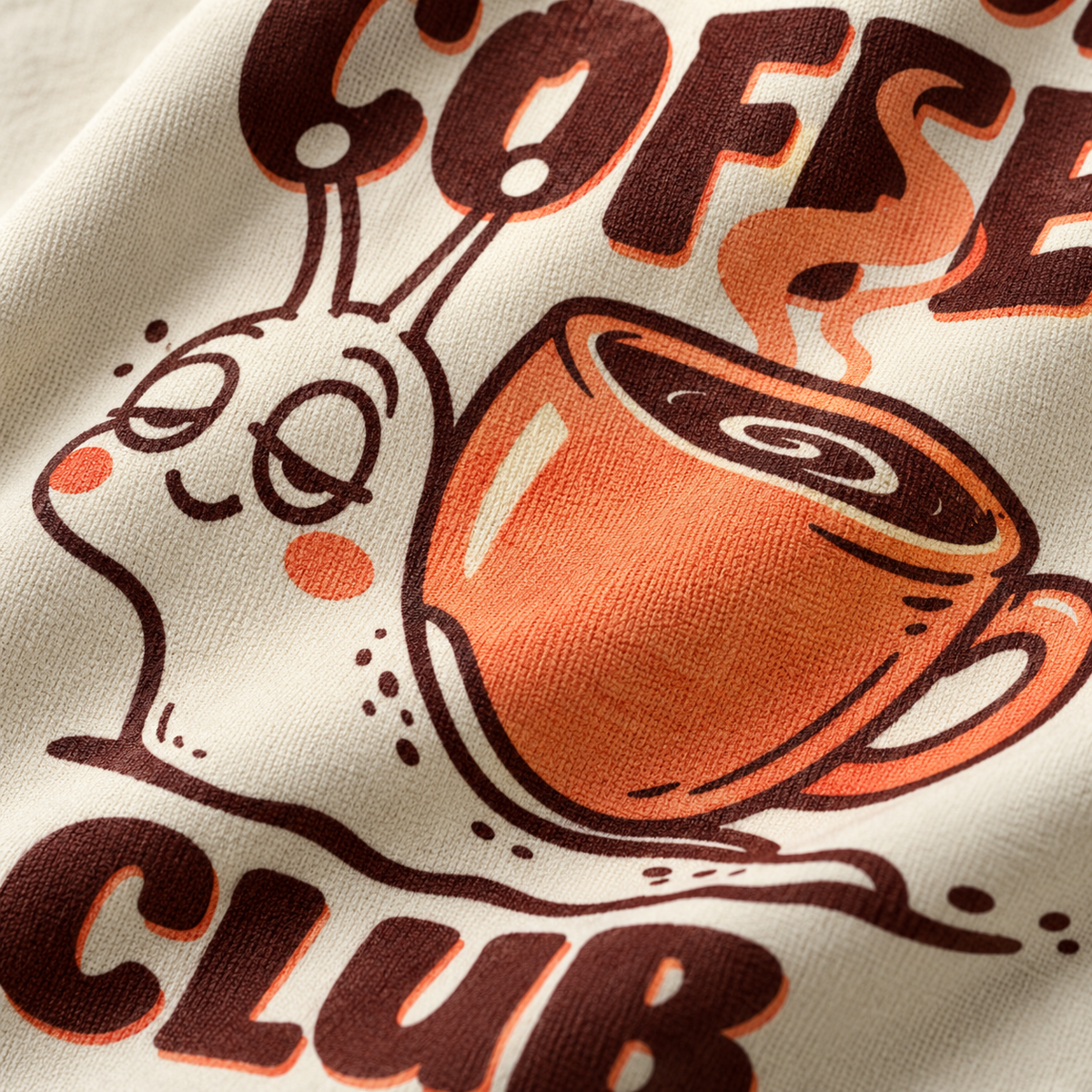 Slow Sunday Coffee Club Unisex Oversized Tee