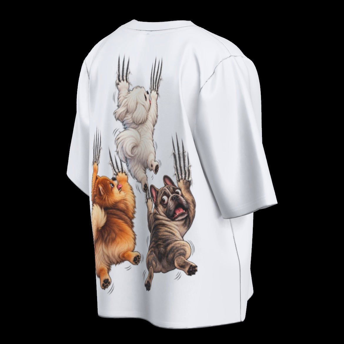 Struggling Dogs! Unisex Oversized Tee