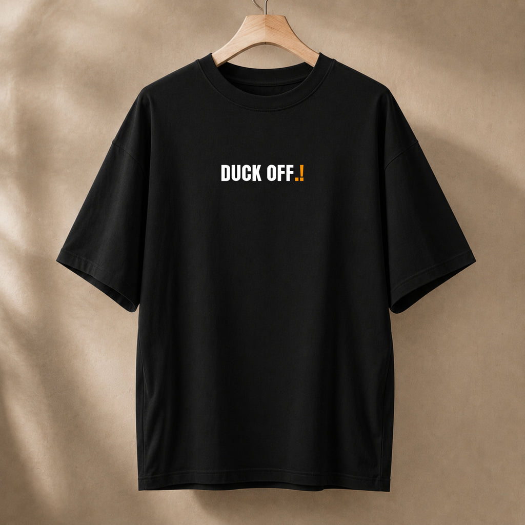 What the Duck Unisex Oversized Terry Black