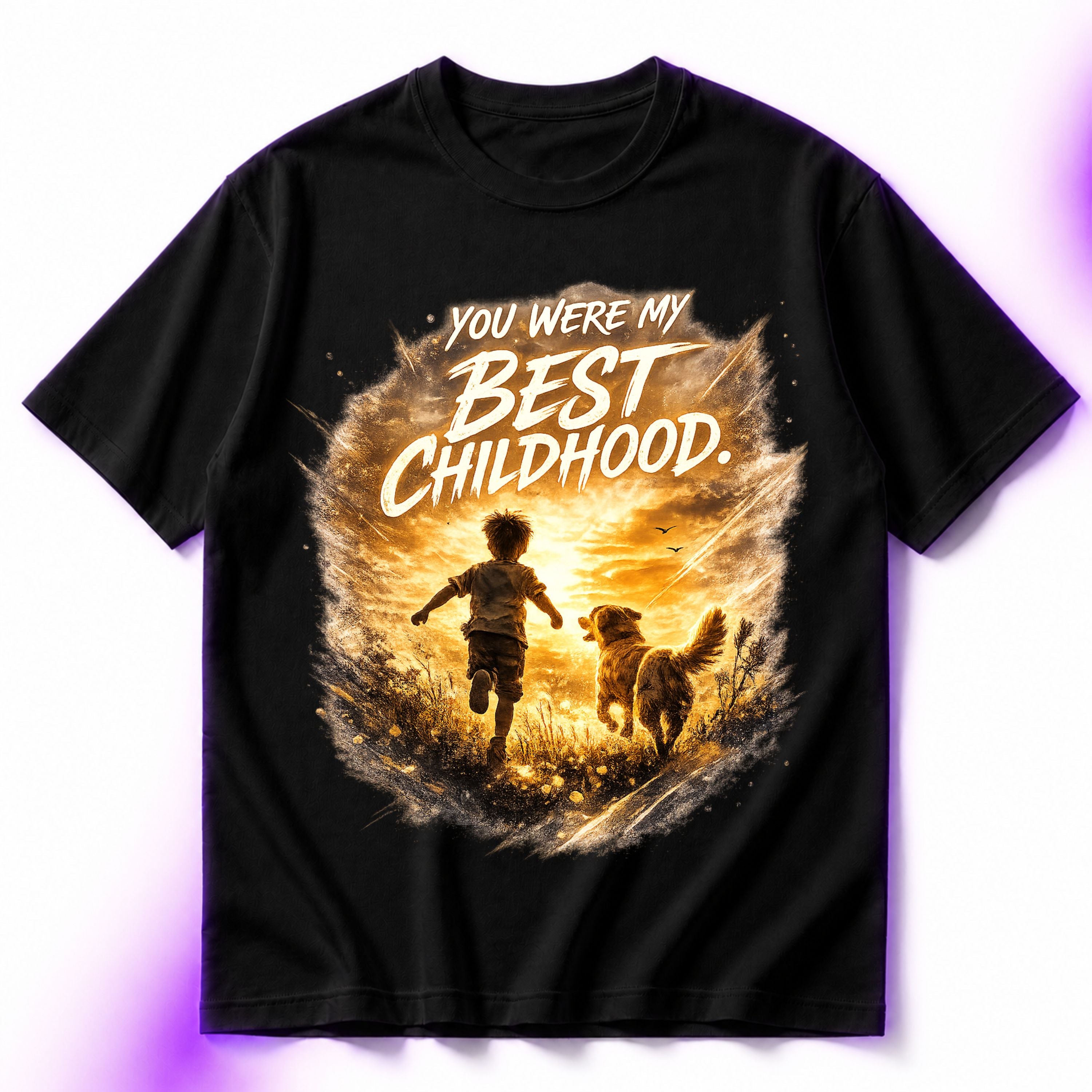 You Were My Best Childhood Oversized Graphic T-Shirt – Dog Lover Unisex Tee