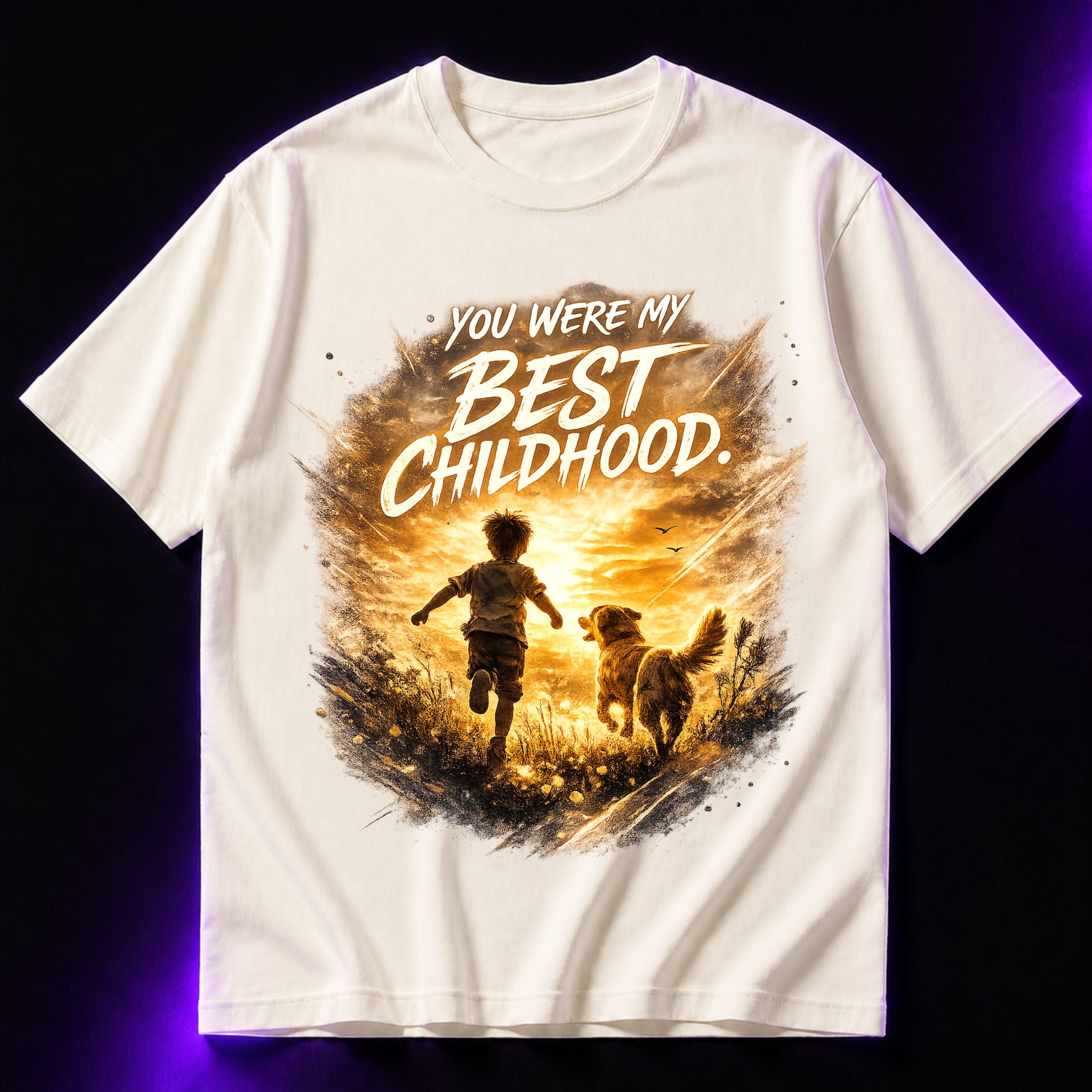 You Were My Best Childhood Oversized Graphic T-Shirt – Dog Lover Unisex Tee